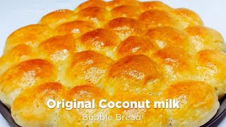 How to make special coconut milk bubble bread without oven, very tasty and simple #bread #asmr