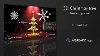 3D Christmas tree live wallpaper for android screenshot 3