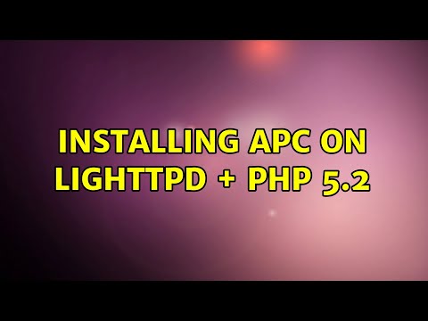 Ubuntu: Installing APC on lighttpd + php 5.2