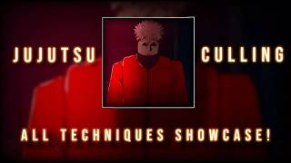 ALL TECHNIQUES SHOWCASE | Jujutsu Culling - Roblox