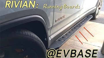 2023 New Updated Rivian  R1T  Running boards from EVBASE，Perfect Fitting ! #rivian #rivianr1t