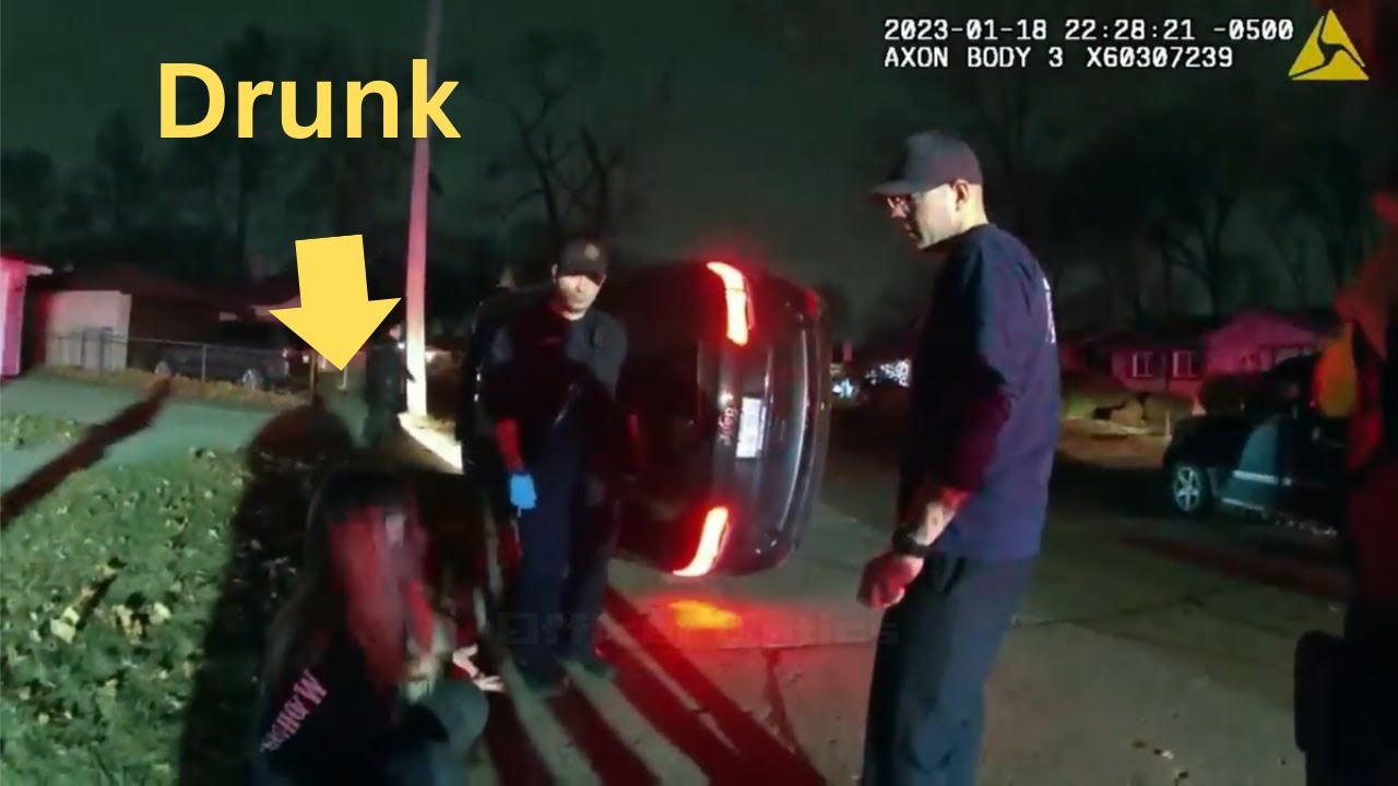 Drunk Karen Flips Her Car Into The Side Sleeper Position - YouTube