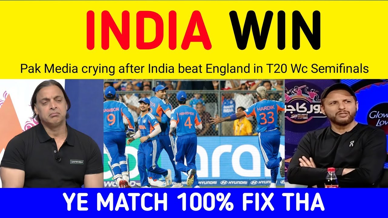 Pak Media Crying after India beat England and Reach Wc Finals | Shoaib Wasim on India Win