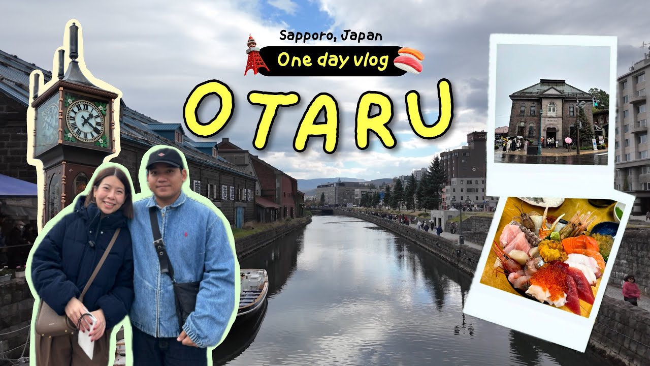 Japan Vlog🇯🇵 | 1 Day in Otaru เมืองเล็กน่ารัก เดินเล่นริมคลองใกล้ซัปโปโร 🍣🛶 | GoWithGib