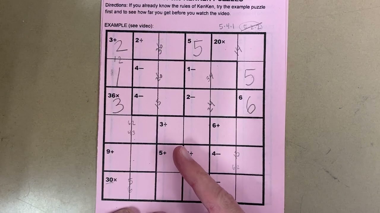 6x6 KenKen - YouTube