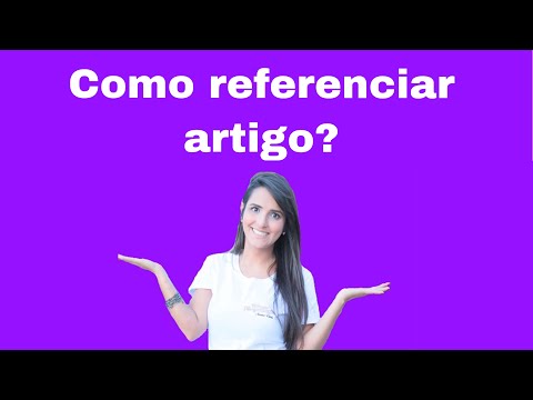 Vídeo: Como Nomear Um Artigo