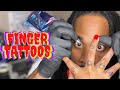 HOW TO TATTOO - Finger tattoos - Tattoo time lapse - Tattoo machine - Amazon tattoo machine -  vlog