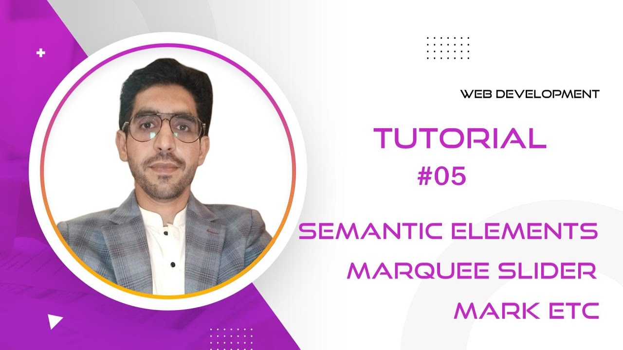 Semantic Elements in html for best seo perspective tutorial #005 - YouTube