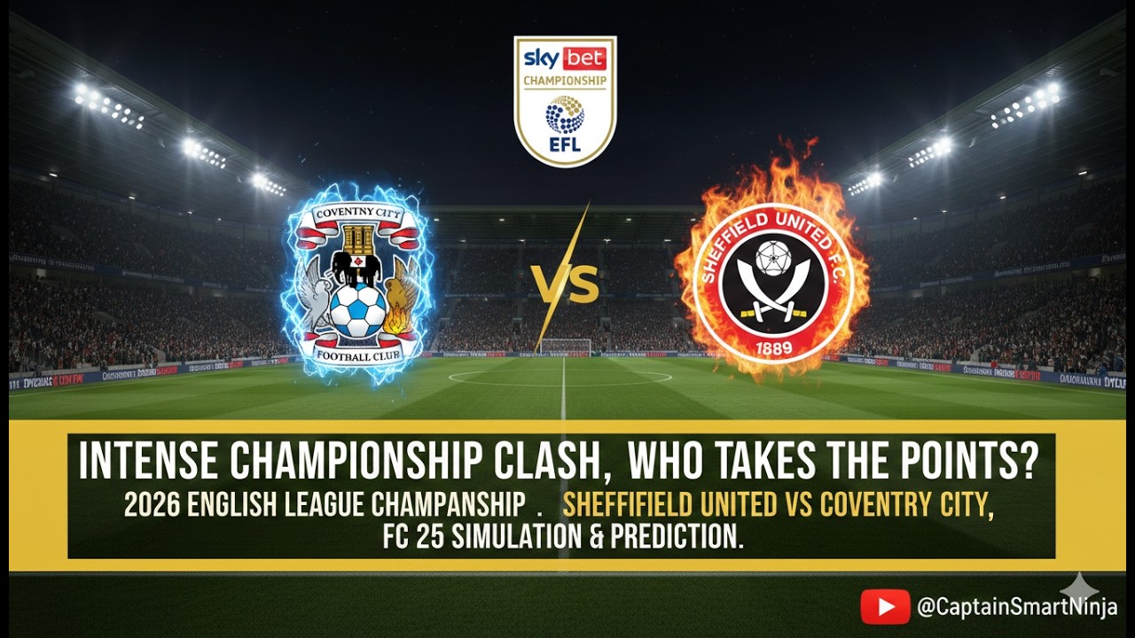 2026 ENGLISH LEAGUE CHAMPIONSHIP. SHEFFIELD UNITED VS COVENTRY CITY. FC 25 SIMULATION.