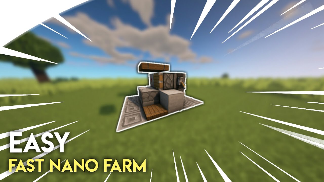 Cara membuat nano farm - minecraft indonesia - YouTube