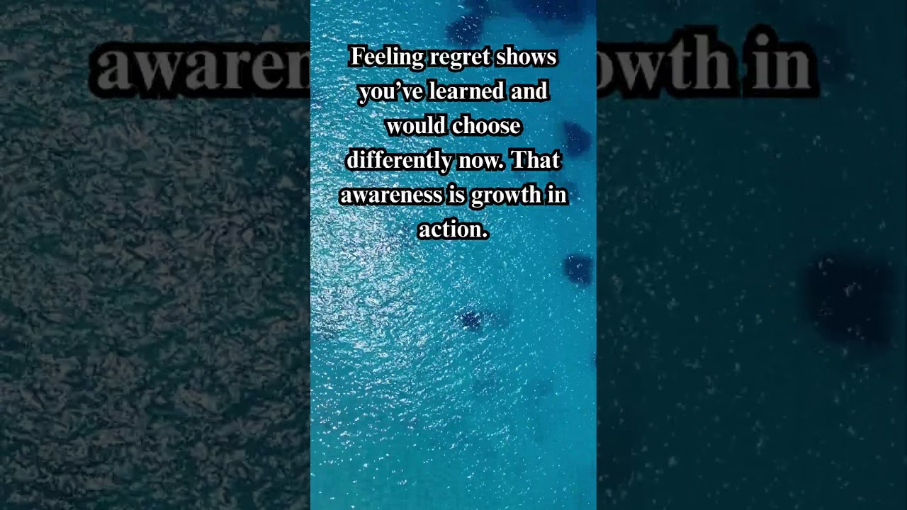 Is regret proof you’ve failed?  