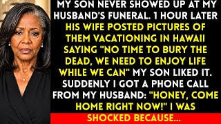 My Son Skipped My Husband's Funeral For A Vacation - 1 Hour Later I Froze When My Husband Called...