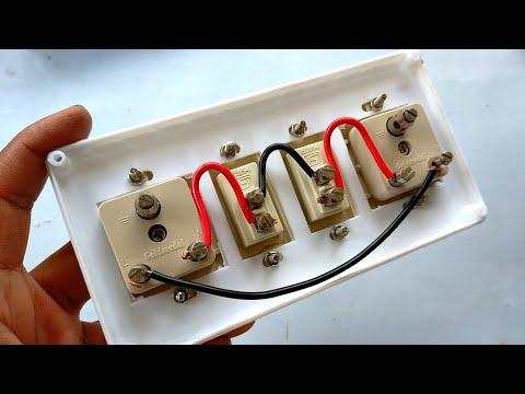 Full details of  Extension box wiring and fitting | Switches assembling + wiring |5pin socket