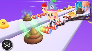 Crushy Fingers - Gameplay Walkthrough Part 7 - Racing Game Levels 55-60 (iOS, Android)