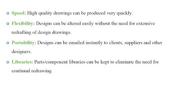 Benefits of CAD and CAM