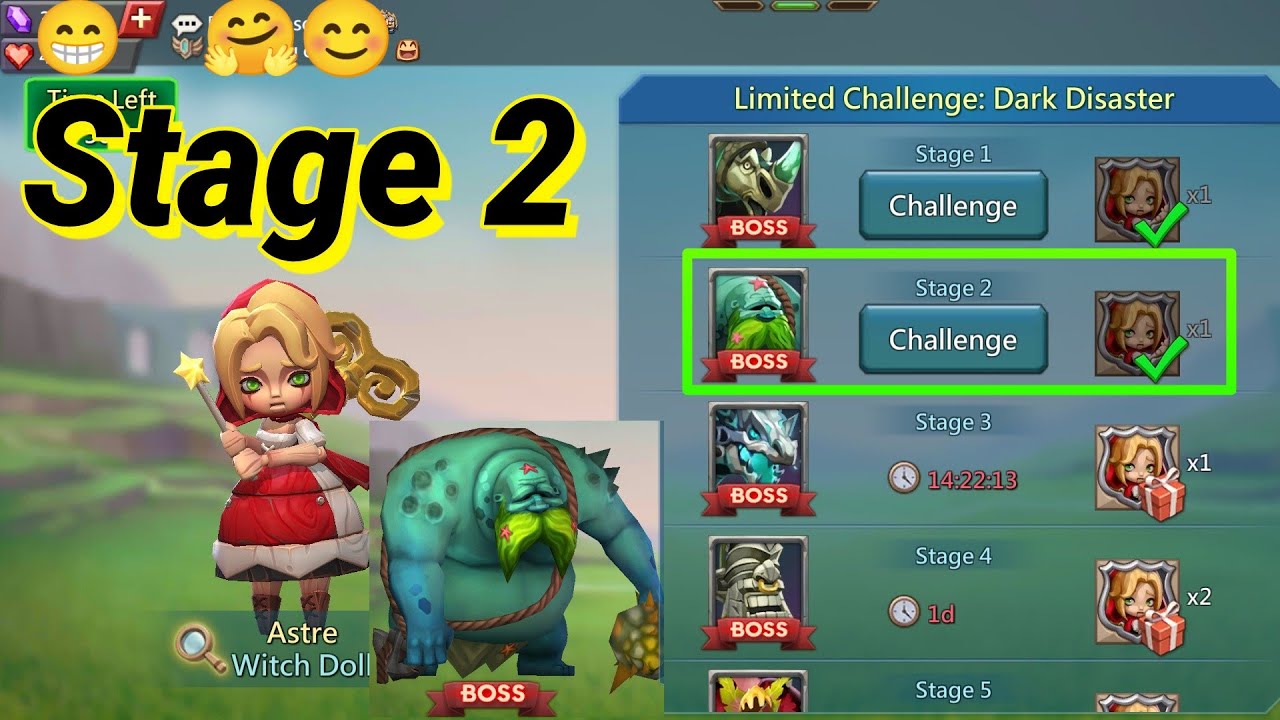 Lords mobile limited challenge dark disaster stage 2