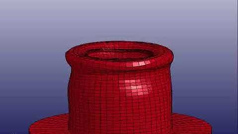 quasi-static compression loading on a nose cone