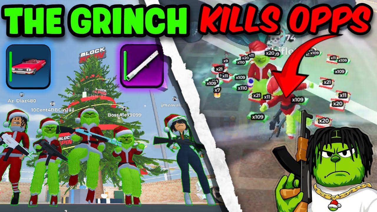 Уничтожение противников в роли Гринча | Блок-спин