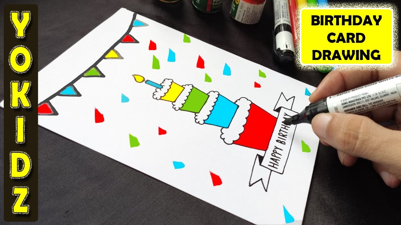 Kids Birthday Card 2nd Birthday Card for Boy or Girl 2nd Birthday Card Full of Fun Colourful Second Birthday Card Sprinkles Design