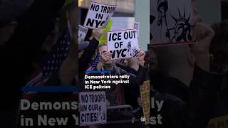 Protesters rallied outside Trump Tower in NY, denouncing President Trump’s immigration crackdown