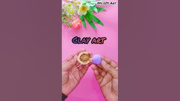 How to make turtle with clay|walnut shell craft #shorts #clayart #mydiyart