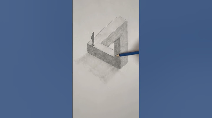 Draw this easy 3D OPTICAL ILLUSION.