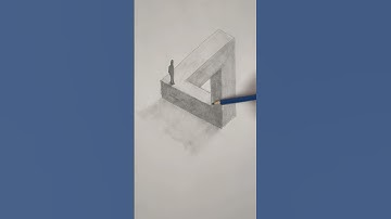 Draw this easy 3D OPTICAL ILLUSION.