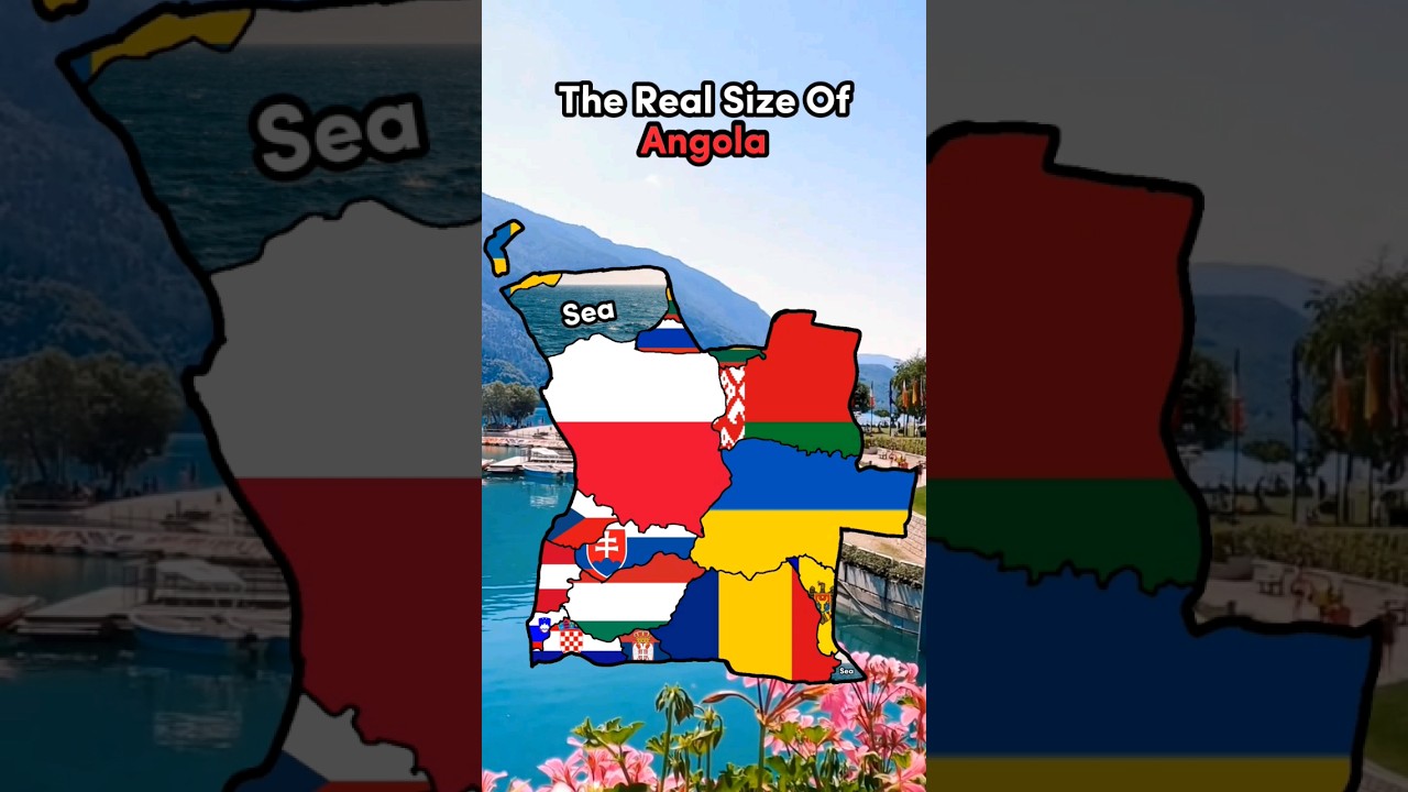The Real Size Of Angola 