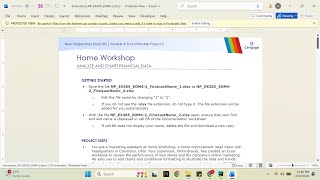 New Perspectives Excel 365 | Module 4: End of Module Project 2 Home Workshop News