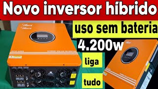 LIGA CASA TODA NO OFF GRID SÓ NOS PAINÉIS SEM BATERIA, SERÁ POSSÍVEL ? INVERSOR BARATO E SILENCIOSO