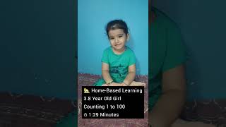 Reciting numbers 1-100. Home based learning#3yrsold #recitingnumbers #homebasedlearning#learnathome