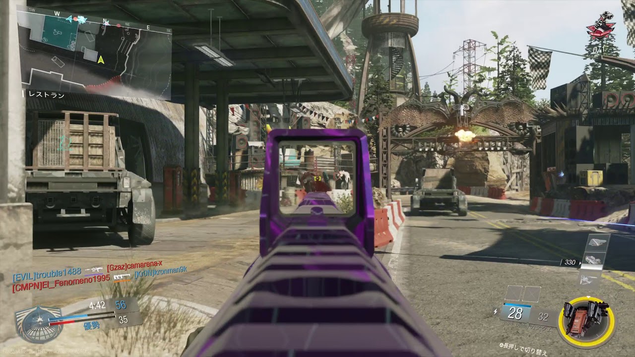 COD IW TDM DLC4 - mapa CARNAGE 31/3 estou gostando muito dessa arma que da choque!!!!Enjoy