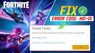 How to Fix Fortnite MD-DL Error on your Windows PC | Fortnite Update Failed | Could Not Download