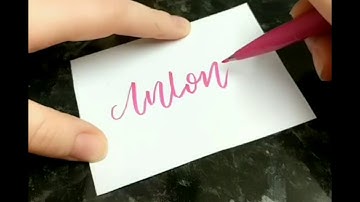 Antonia - modern calligraphy name