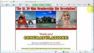 How To Set Up The 1.39 Mini Membership Site -- Step Three Tutorial