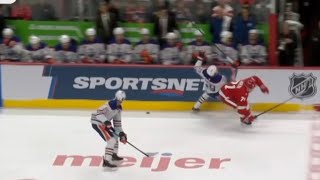 Larkin leg trip on Draisaitl, no call - Tough Call Review