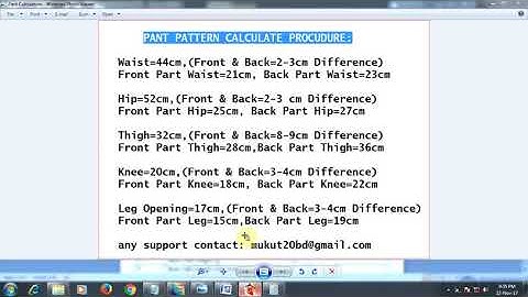 G.G.T Garment pattern training   Pant Design by Gerber Software  Men