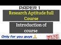 Paper 1 research aptitude full course  sgr education family 