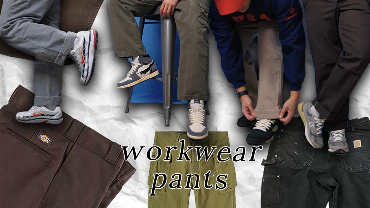 9 Easy Ways To Style Workwear Pants (Carhartt Carpenter, Dickies 874,  Wrangler Cargo) - YouTube