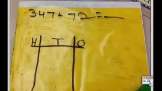 2nd Grade Addition Bundling with Place Value Chart Model