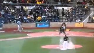 Opening day at pnc park - cubs vs pirates- pitcher, aj burnett gets
april fool's prank via an exploding rosin bag. hilarious.