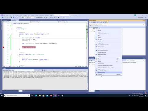 C# Tutorial - null and preventing null exceptions