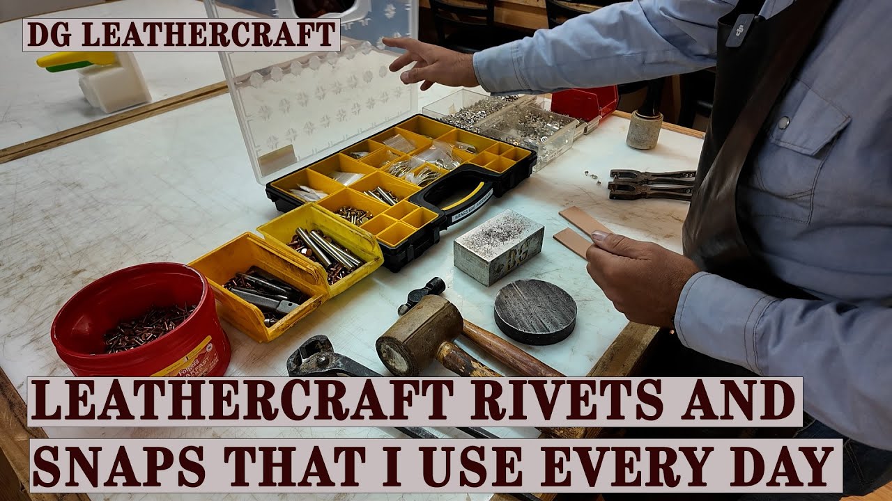 Заклепки и кнопки LeatherCraft, которые я использую каждый день
