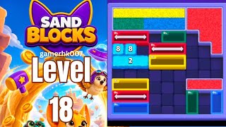 Sand Block Level 18 Walkthrough Solution 