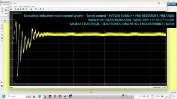 Sensorless induction motor control system #Speedcontrol #MATLAB #SIMULINK #PHDRESEARCH #simulation