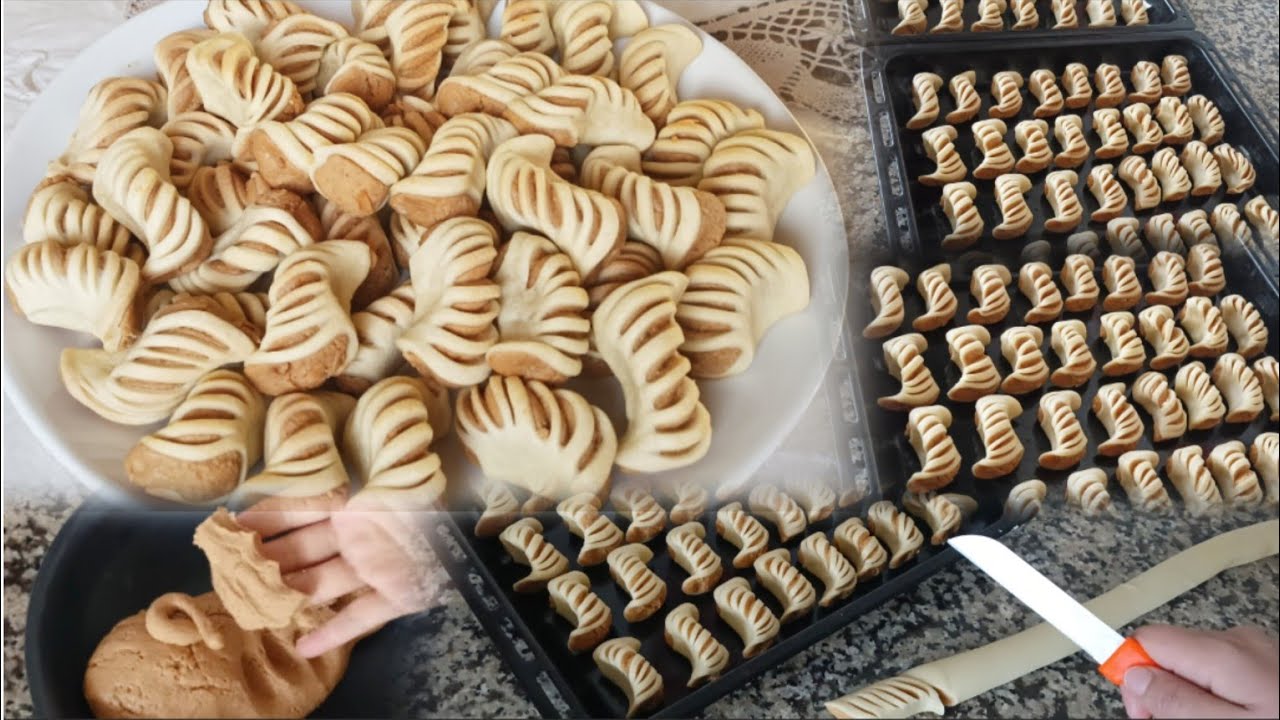 حلويات العيد 🎉 حلوة المفلحة بالكاوكاو من بين ألذ وأسهل الحلويات بلا مرشم 🎉 هشيشة كذوب فالفم 🤤