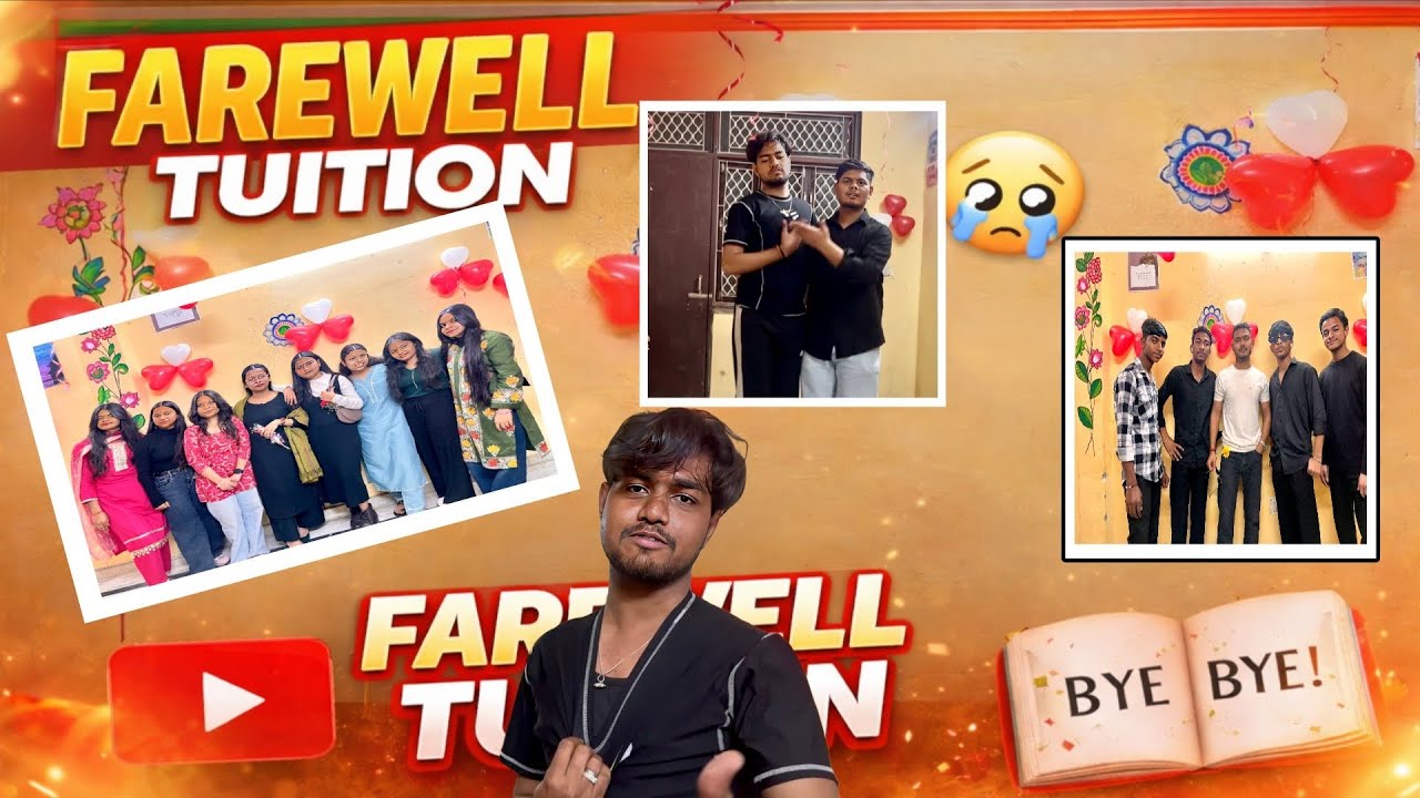 Farewell party Tution Center pr moj band di 😂😂🧿