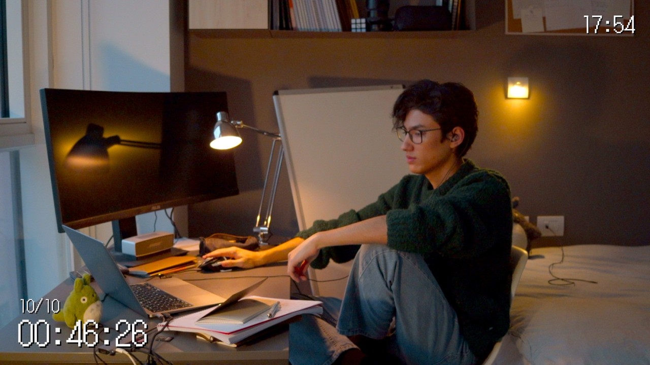 study with me live pomodoro 50/10 | rain sounds