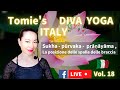 Tomie&#39;s DIVA YOGA ITALY  Vol. 18  Sukha - pūrvaka - prāṇāyāma  La posizione delle spalle e ...