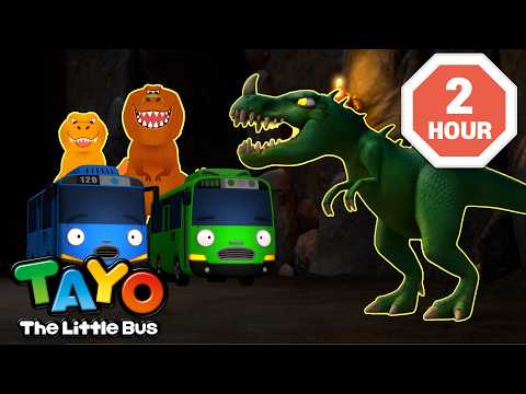 Little Bus Heroes Save the Dinosaurs! | Best Episodes Compilation | Tayo the Little Bus